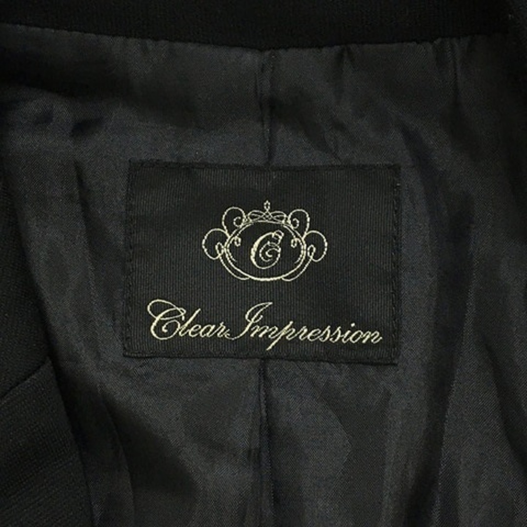 CLEAR IMPRESSION(クリアインプレッション)のクリアインプレッション ジャケット テーラード シングル 無地 長袖 3 黒 レディースのジャケット/アウター(その他)の商品写真