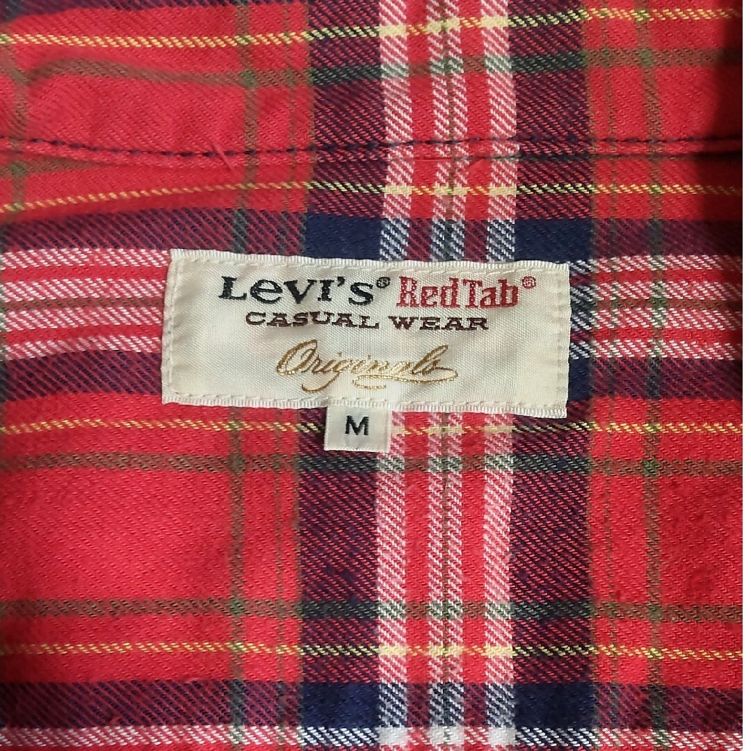 Levi's(リーバイス)のリーバイス　レッドタグ　ネルシャツ　赤　М メンズのトップス(シャツ)の商品写真