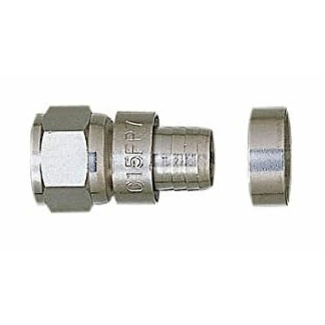 F型コネクター C15形 7Cケーブル(S7CFB,S7CFV)用 コネクタピン付 C15FP7 インテリア/住まい/日用品のインテリア/住まい/日用品 その他(その他)の商品写真