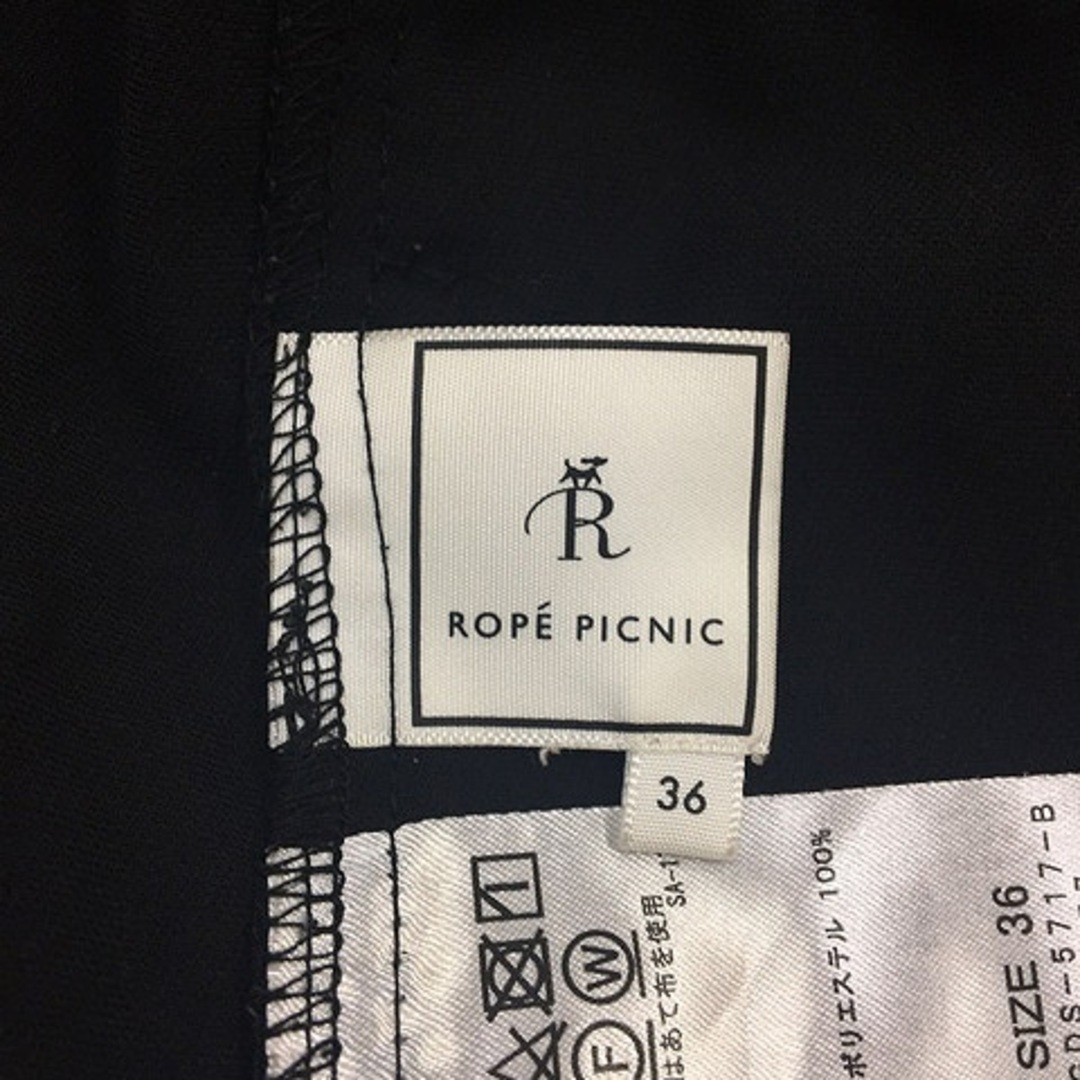 Rope' Picnic(ロペピクニック)のロペピクニック パンツ ワイド ロング フレア ウエストゴム 無地 36 黒 レディースのパンツ(その他)の商品写真