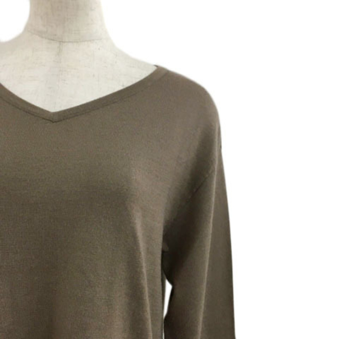 UNTITLED(アンタイトル)のアンタイトル セーター ニット プルオーバー 無地 ウール 長袖 2 茶 レディースのトップス(ニット/セーター)の商品写真