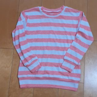 ベルメゾン(ベルメゾン)のベルメゾン　ピンクボーダー　長袖Tシャツ　サイズ130(Tシャツ/カットソー)