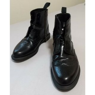 ドクターマーチン(Dr.Martens)のDr.Martens DELPHINE ウィングチップ サイドジッパー ブーツ(ブーツ)