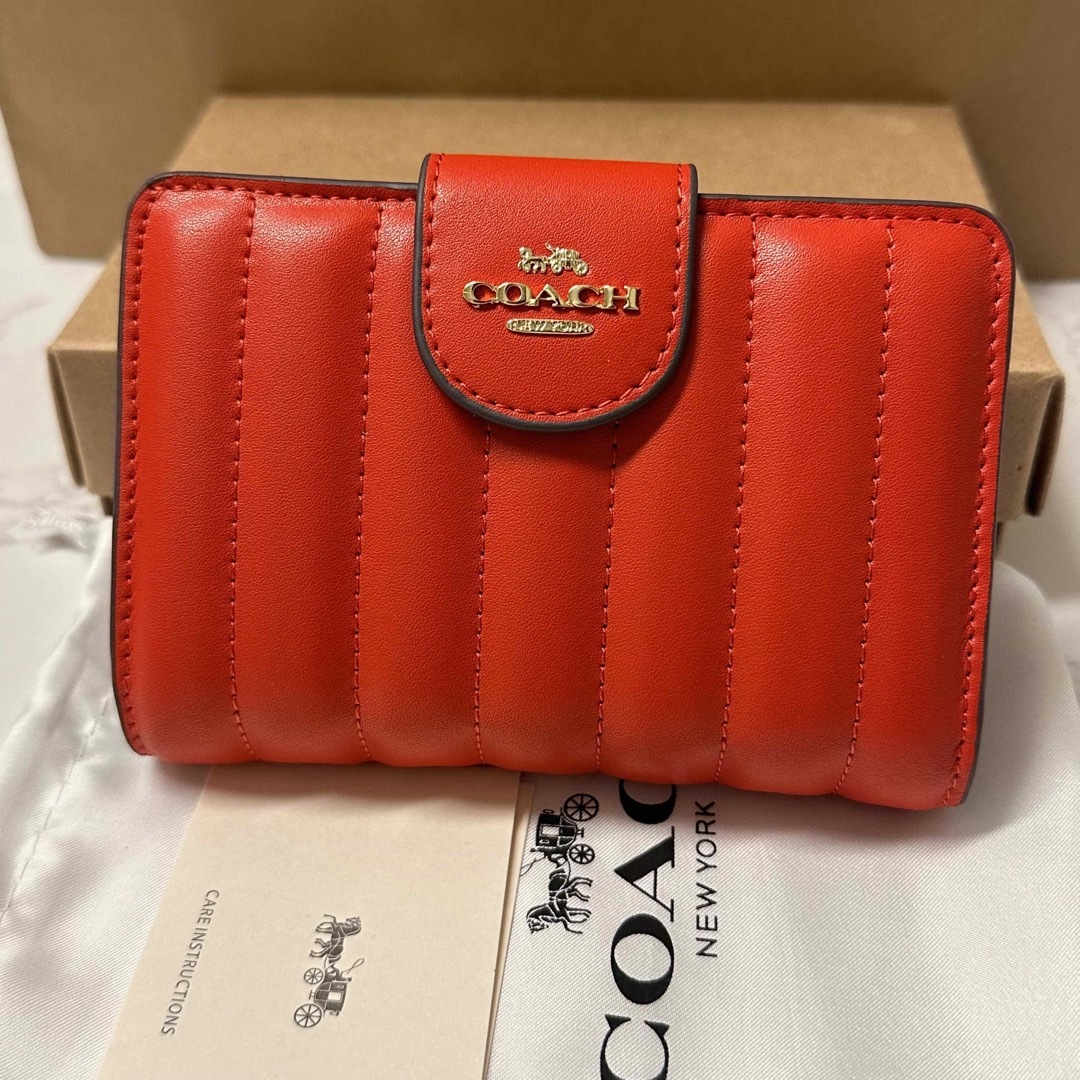 COACH - 新品未使用！ コーチ coach 財布 折り財布 キルティング ...