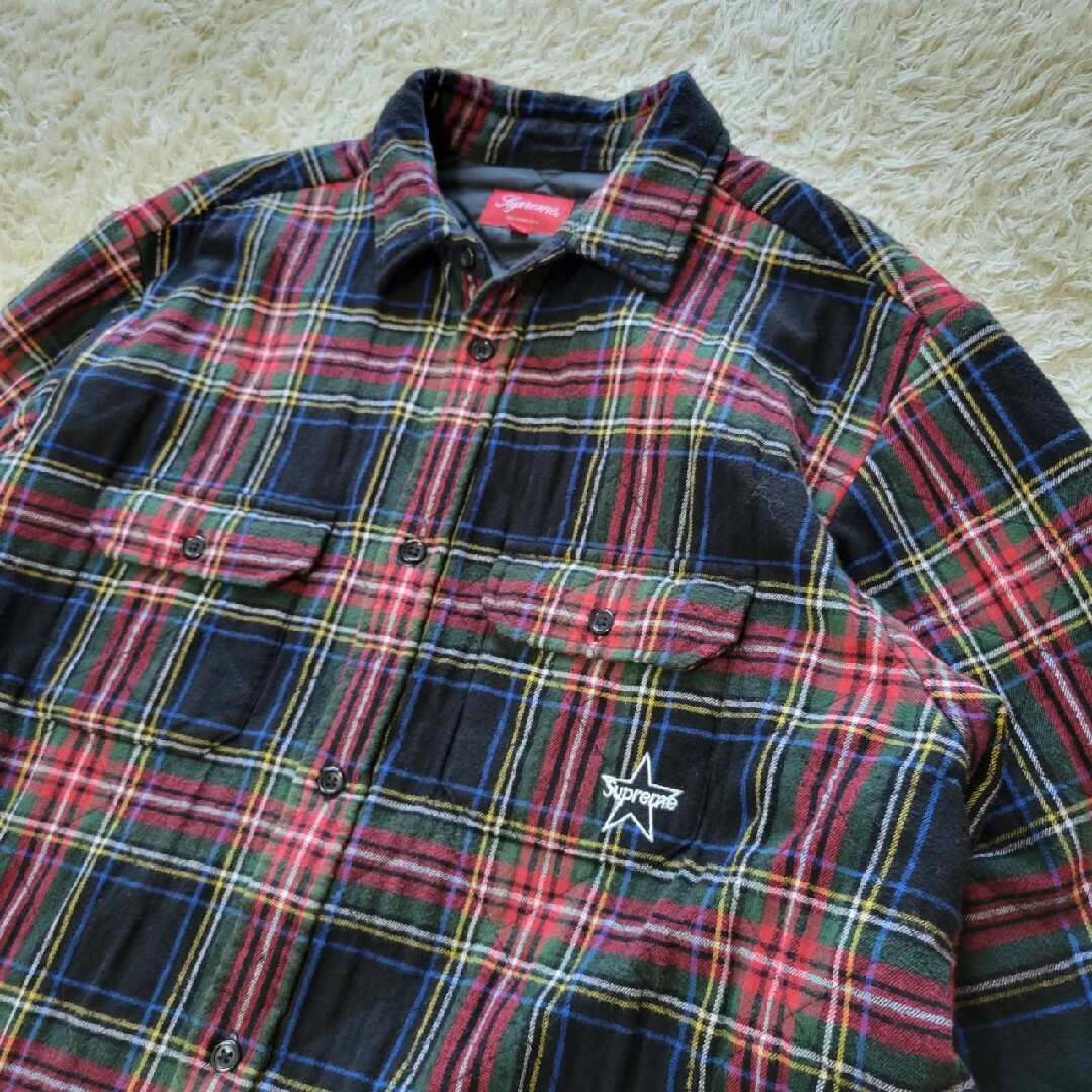 Supreme - 【美品】Supreme Quilted Plaid Flannel shirtの通販 by