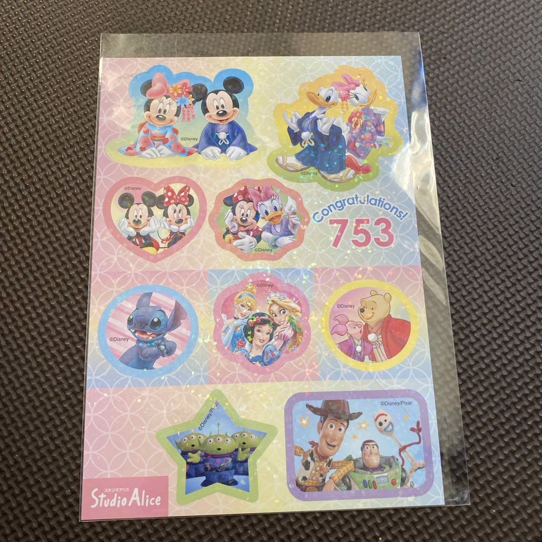 Disney(ディズニー)のスタジオアリス 七五三シール Disney キッズ/ベビー/マタニティのメモリアル/セレモニー用品(その他)の商品写真