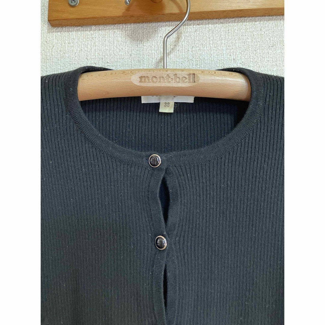 COURREGES クレージュ カーディガン ニット セーター リブ ブラック COURREGES クレージュ カーディガン ニット セーター リブ ブラック