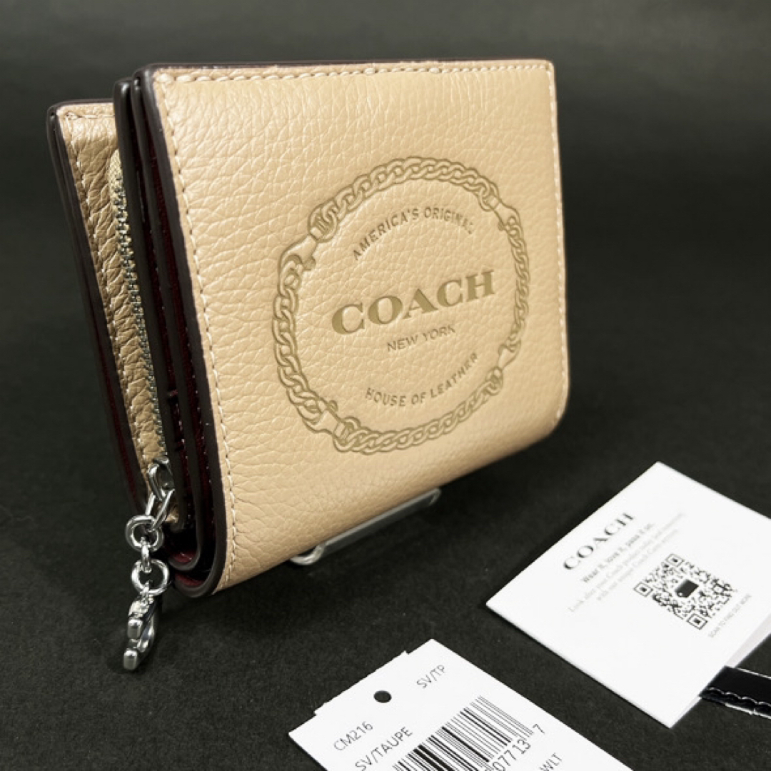 COACH(コーチ)のCOACH コーチ ヘリテージ 財布 二つ折り財布 CM216 トープ 新品 レディースのファッション小物(財布)の商品写真