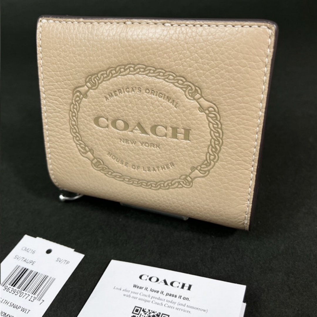 COACH(コーチ)のCOACH コーチ ヘリテージ 財布 二つ折り財布 CM216 トープ 新品 レディースのファッション小物(財布)の商品写真