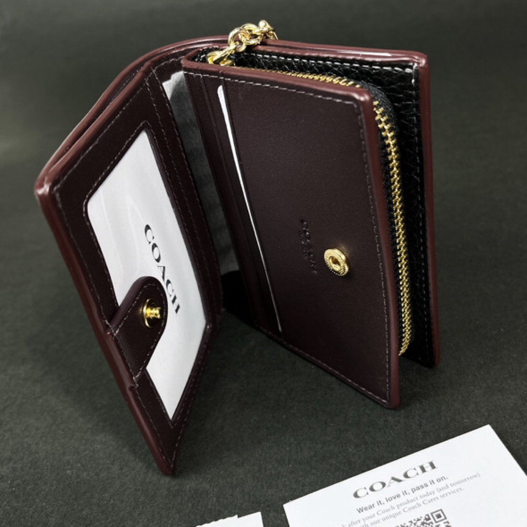 COACH(コーチ)のCOACH コーチ ヘリテージ 財布 二つ折り財布 CM216 ブラック 新品 レディースのファッション小物(財布)の商品写真