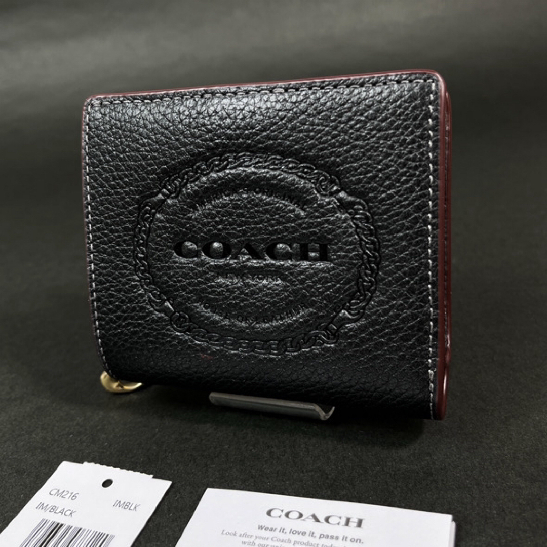 COACH - COACH コーチ ヘリテージ 財布 二つ折り財布 CM216 ブラック
