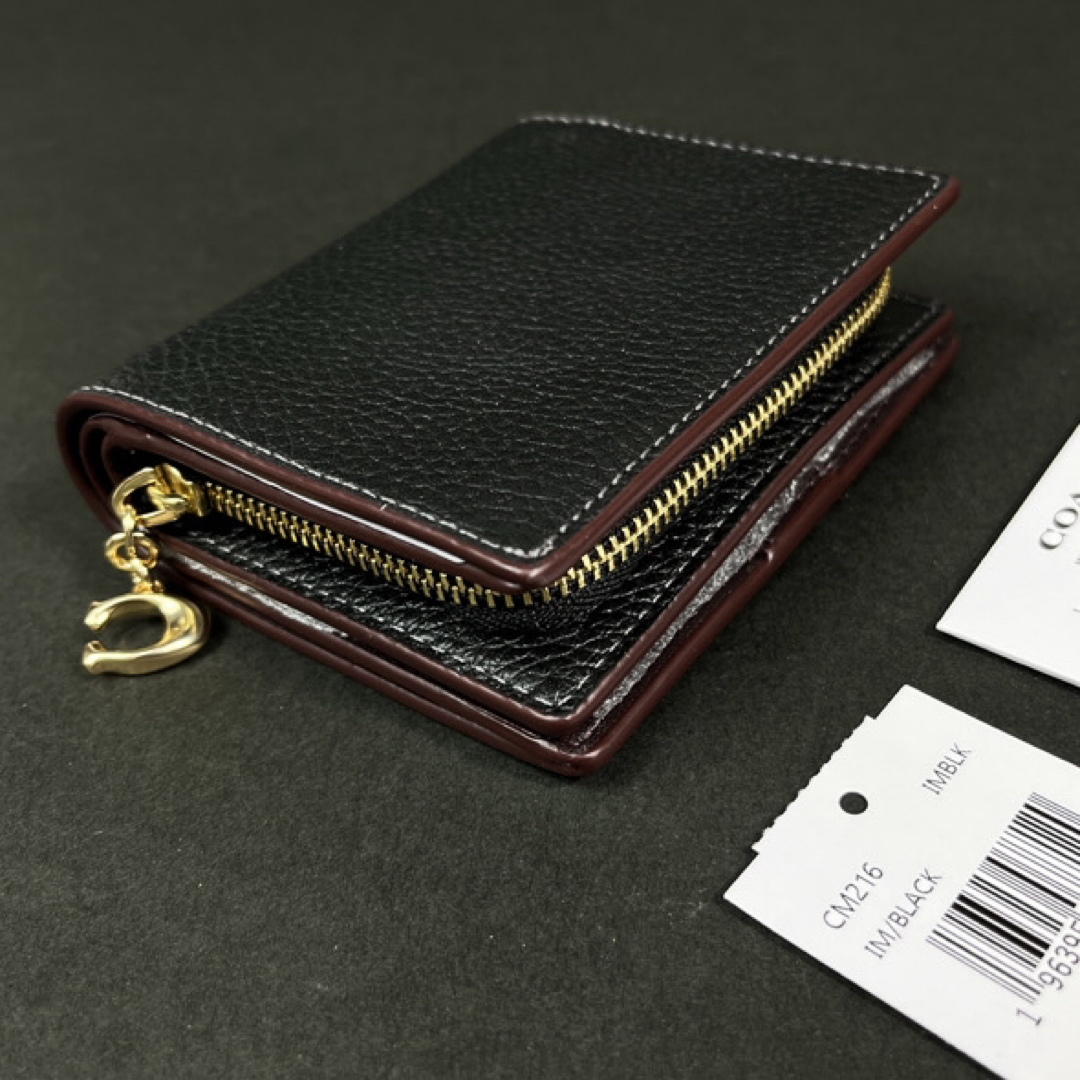 COACH(コーチ)のCOACH コーチ ヘリテージ 財布 二つ折り財布 CM216 ブラック 新品 レディースのファッション小物(財布)の商品写真