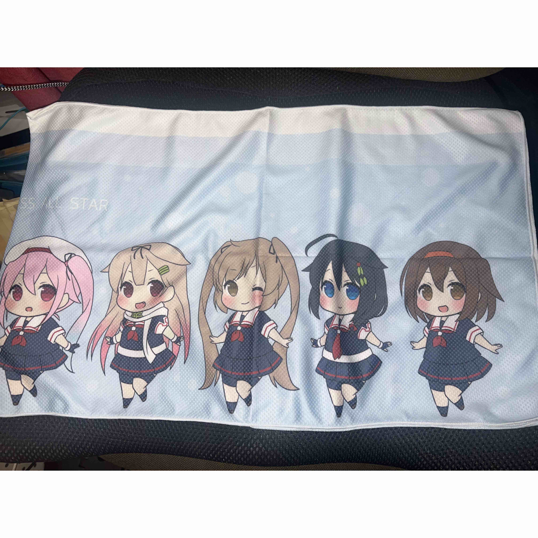 艦これ　フェイスタオル　サラサラ生地　白露型　マフラーも可　未使用　美品 エンタメ/ホビーのアニメグッズ(タオル)の商品写真