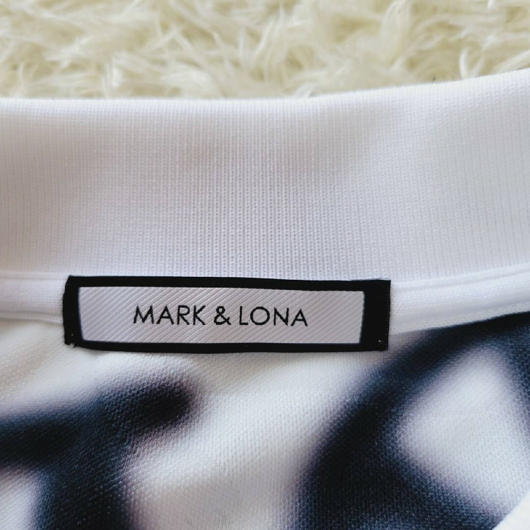 MARK&LONA(マークアンドロナ)の【名作】マークアンドロナ　ロゴ　総柄　ポロシャツ スポーツ/アウトドアのゴルフ(ウエア)の商品写真