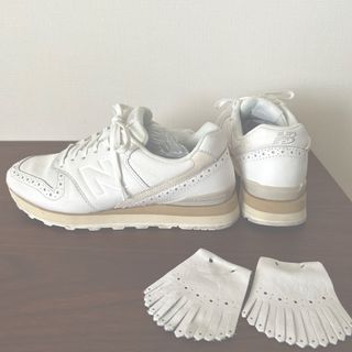 ニューバランス(New Balance)のmiyuking様ご専用ニューバランス厚底996タッセル　24.5 ホワイト(スニーカー)