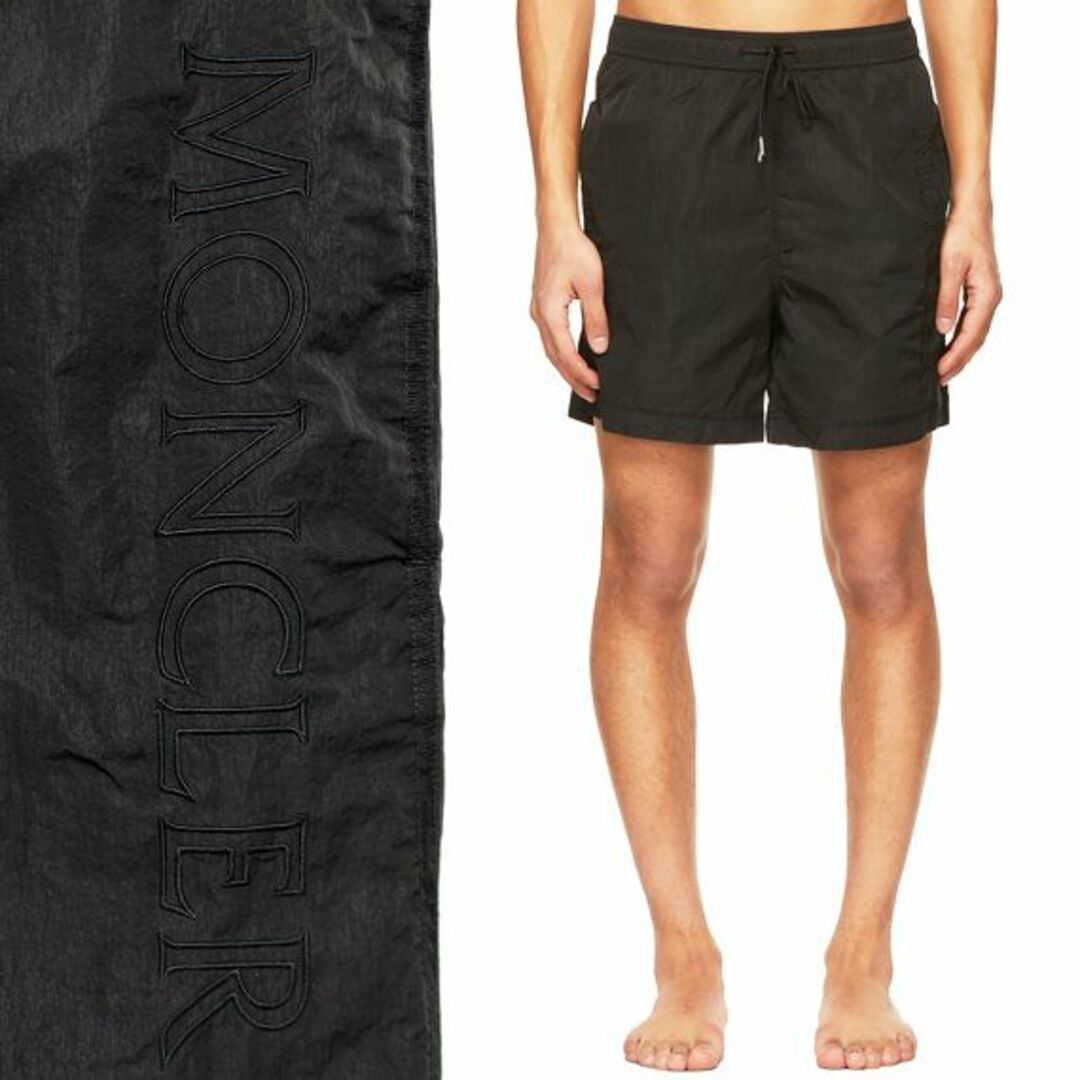 MONCLER - 送料無料 19 MONCLER ブラック スイムウェア パンツ 2C71460