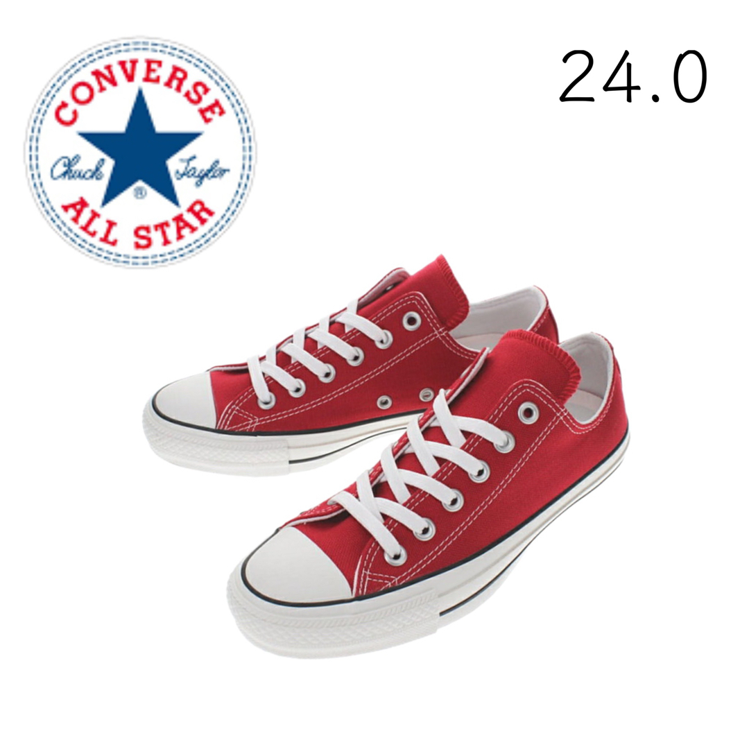 ALL STAR（CONVERSE）(オールスター)の【CONVERSE】赤 24.0 ALL STAR 100 COLORS OX レディースの靴/シューズ(スニーカー)の商品写真