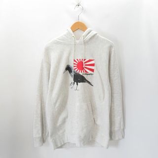 VISUAL REPORTS JAPANESE FLAG YATAGARASU HOODIE Size-L (パーカー)