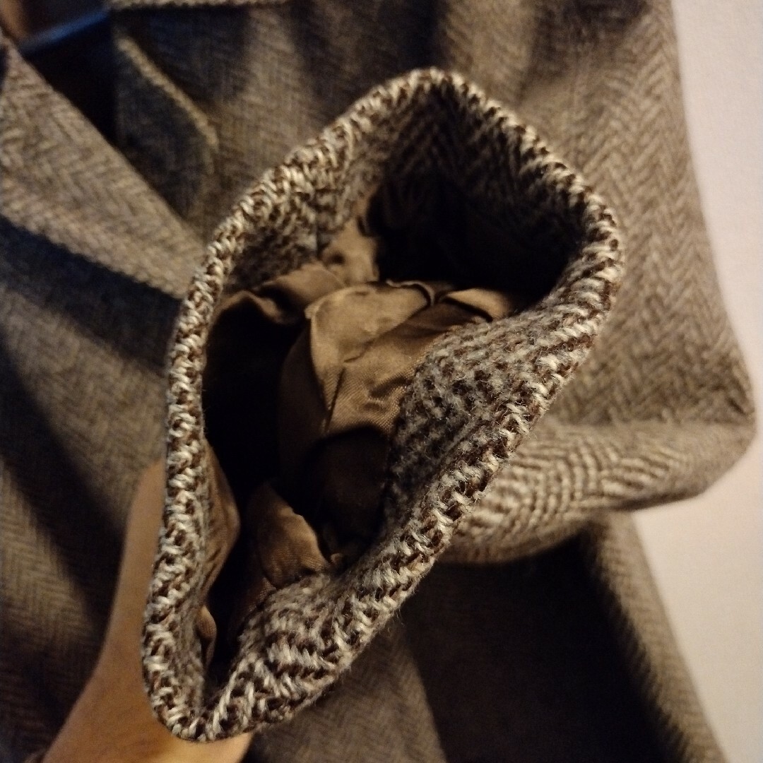 ヘリンボーン ツイード コート メンズ イギリス メンズのジャケット/アウター(チェスターコート)の商品写真
