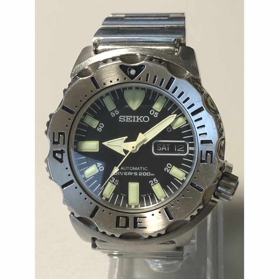 美品　SEIKO 7S26-0350 セイコー　ブラックモンスター