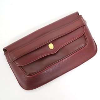 カルティエ(Cartier)の【must de Cartier】マストドゥカルティエ ポーチ マストライン ボルド レザー/ok03885tg(ポーチ)