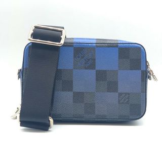 ルイ・ヴィトン LOUIS VUITTON ダミエ グラフィット ジャイアント アルファウェアラブル ウォレット N60414 ブルー  ダミエキャンバス メンズ ショルダーバッグ