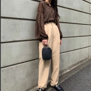 マウジー(moussy)のシアーレオパードシャツ　ブラウス　moussy(シャツ/ブラウス(長袖/七分))