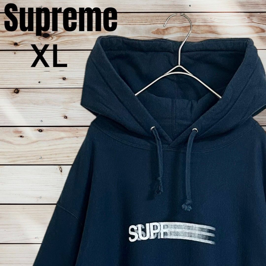 Supreme - 【希少XLサイズ】シュプリーム☆モーションロゴ ネイビー