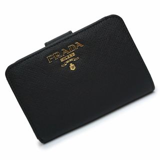 極美品✨希少 PRADA サフィアーノ 二つ折り財布 L字ファスナー グレージュ