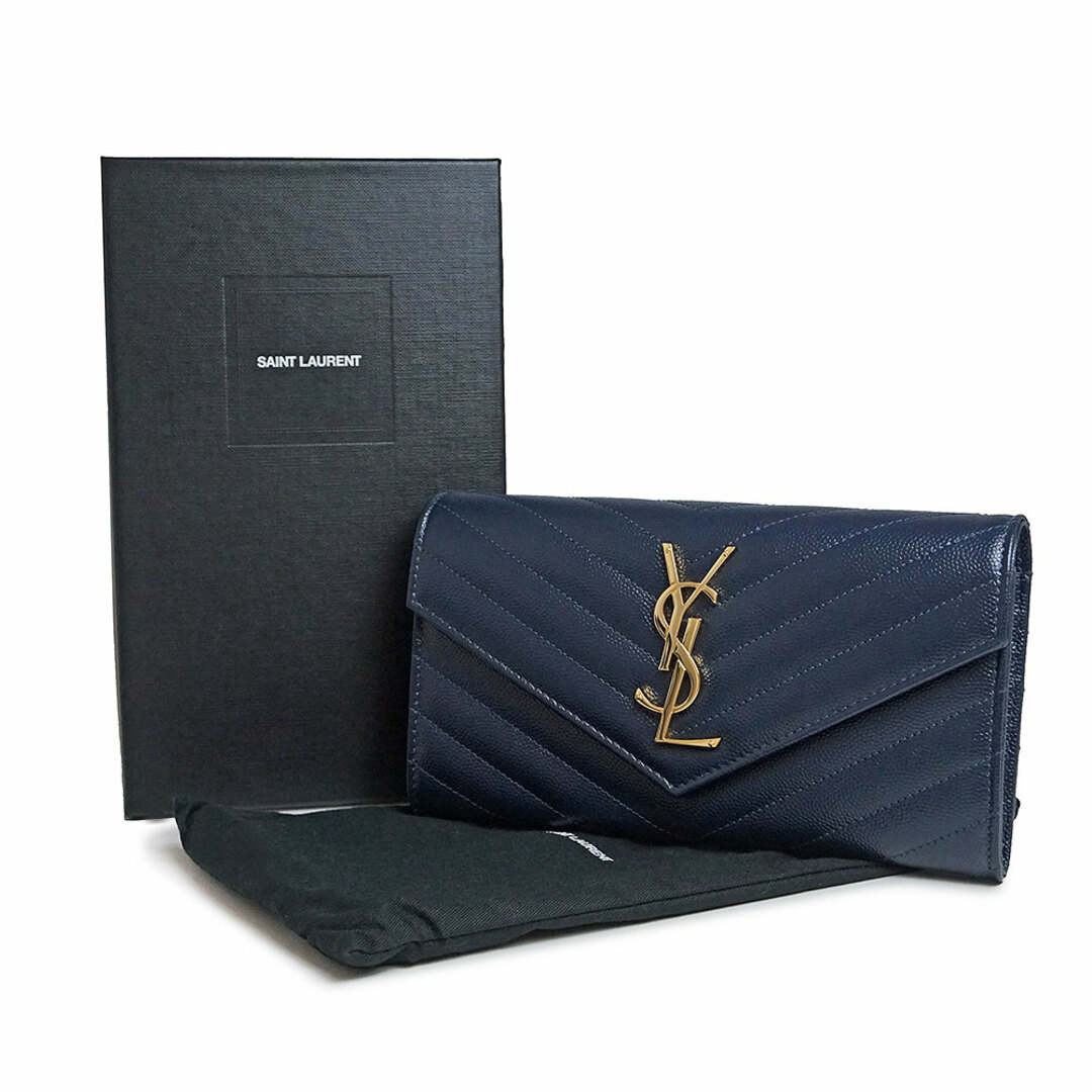 ※箱付き　YSL 二つ折り財布