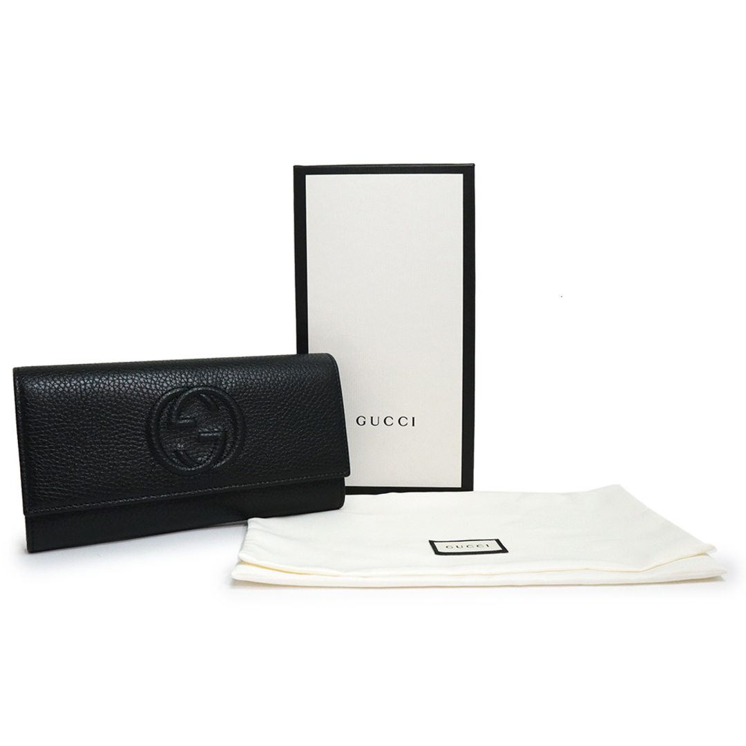 Gucci - グッチ インターロッキングG ソーホー 二つ折り長財布 カーフ
