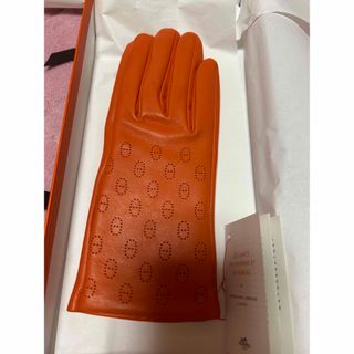 HERMES 新品未使用　ラム革グローブ