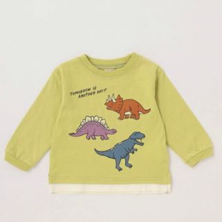 プティマイン(petit main)のプティマイン　恐竜柄ロンT 90サイズ(Tシャツ/カットソー)