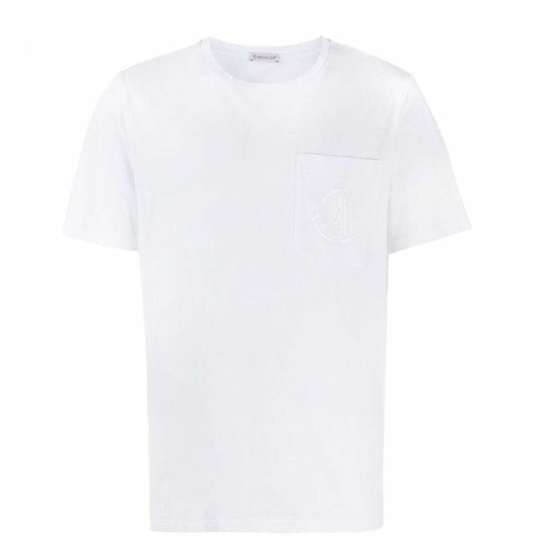 送料無料 141 MONCLER ホワイト Tシャツ 8C77710 829H8 size 3XL約660センチ着丈