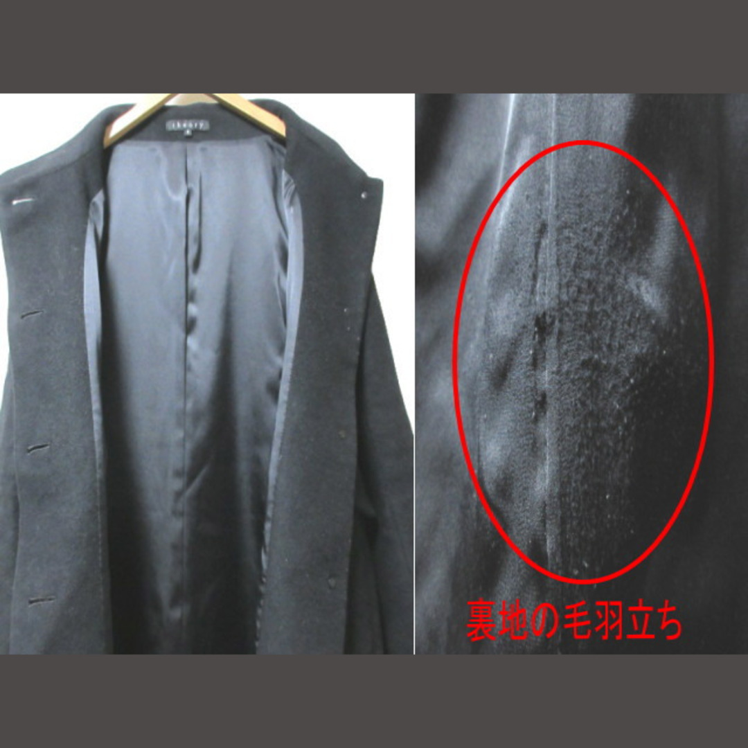 theory(セオリー)のセオリー theory コート アンゴラ混 ウール ミドル丈 2 M相当 黒 レディースのジャケット/アウター(その他)の商品写真