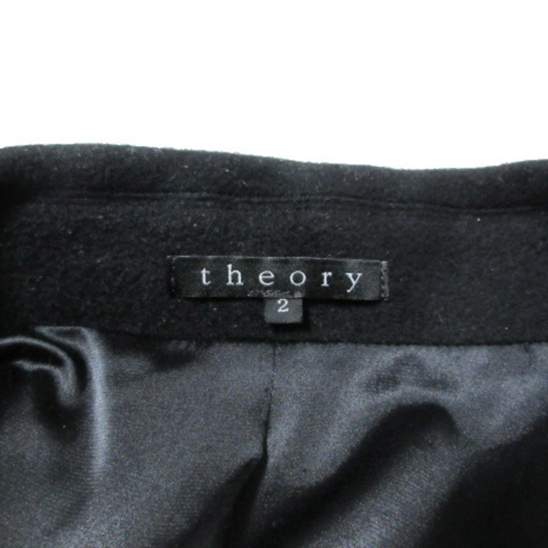 theory(セオリー)のセオリー theory コート アンゴラ混 ウール ミドル丈 2 M相当 黒 レディースのジャケット/アウター(その他)の商品写真