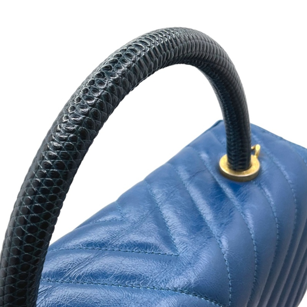 CHANEL - シャネル CHANEL ココハンドル29 Vステッチ ブルー CHANEL - シャネル CHANEL ココハンドル29 Vステッチ ブルー
