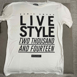 マウジー(moussy)の安室奈美恵 ★ LIVE STYLE 2014 ライブTシャツ ホワイト(ミュージシャン)