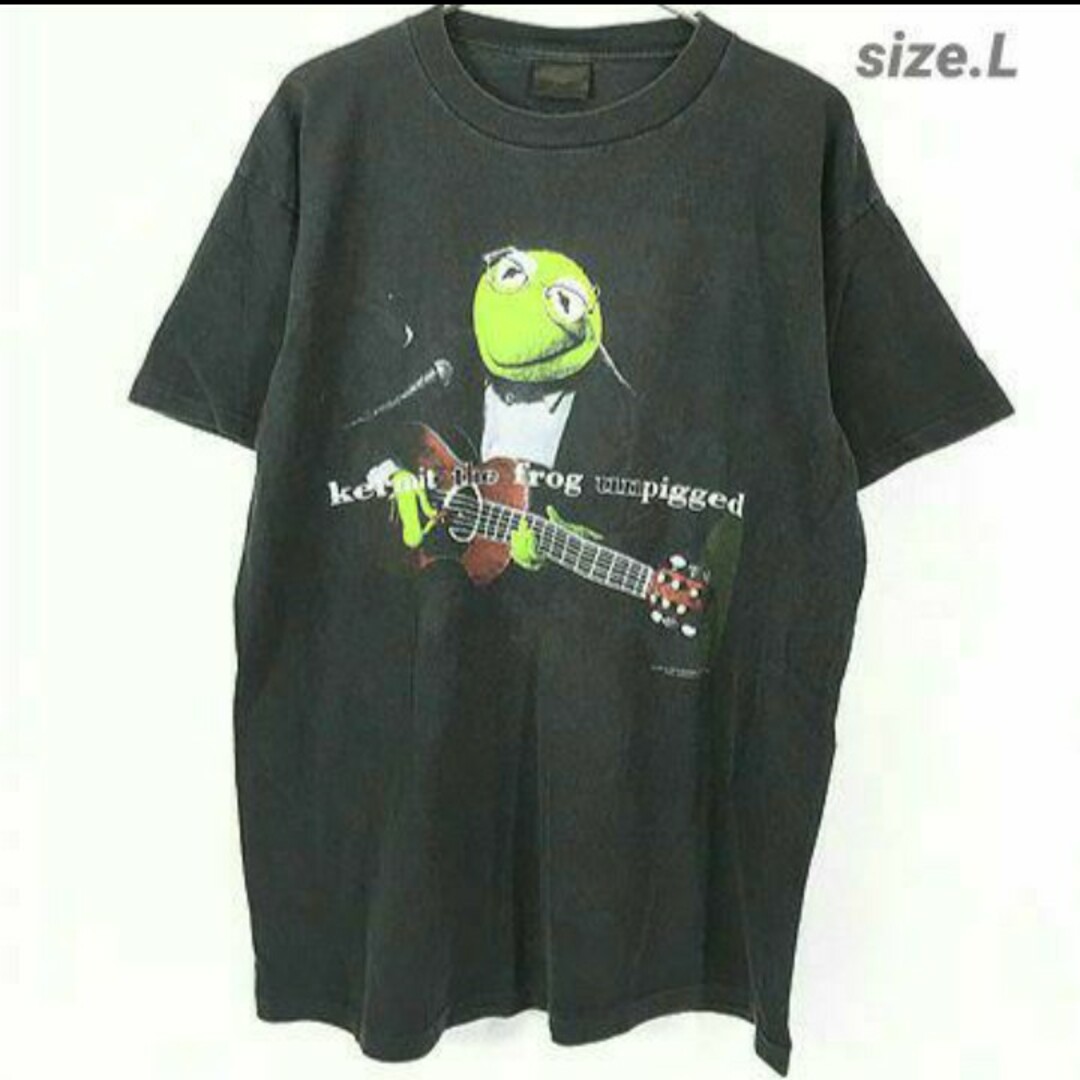 unpigged【L】USA製 90s kermit the frog unpigged Tee