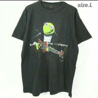 チェンジズ(CHANGES)の【L】USA製 90s kermit the frog unpigged Tee(Tシャツ/カットソー(半袖/袖なし))