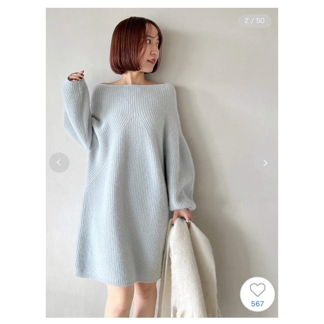 SNIDEL ラクーンミニニットワンピース SNIDEL ラクーンミニニットワンピース