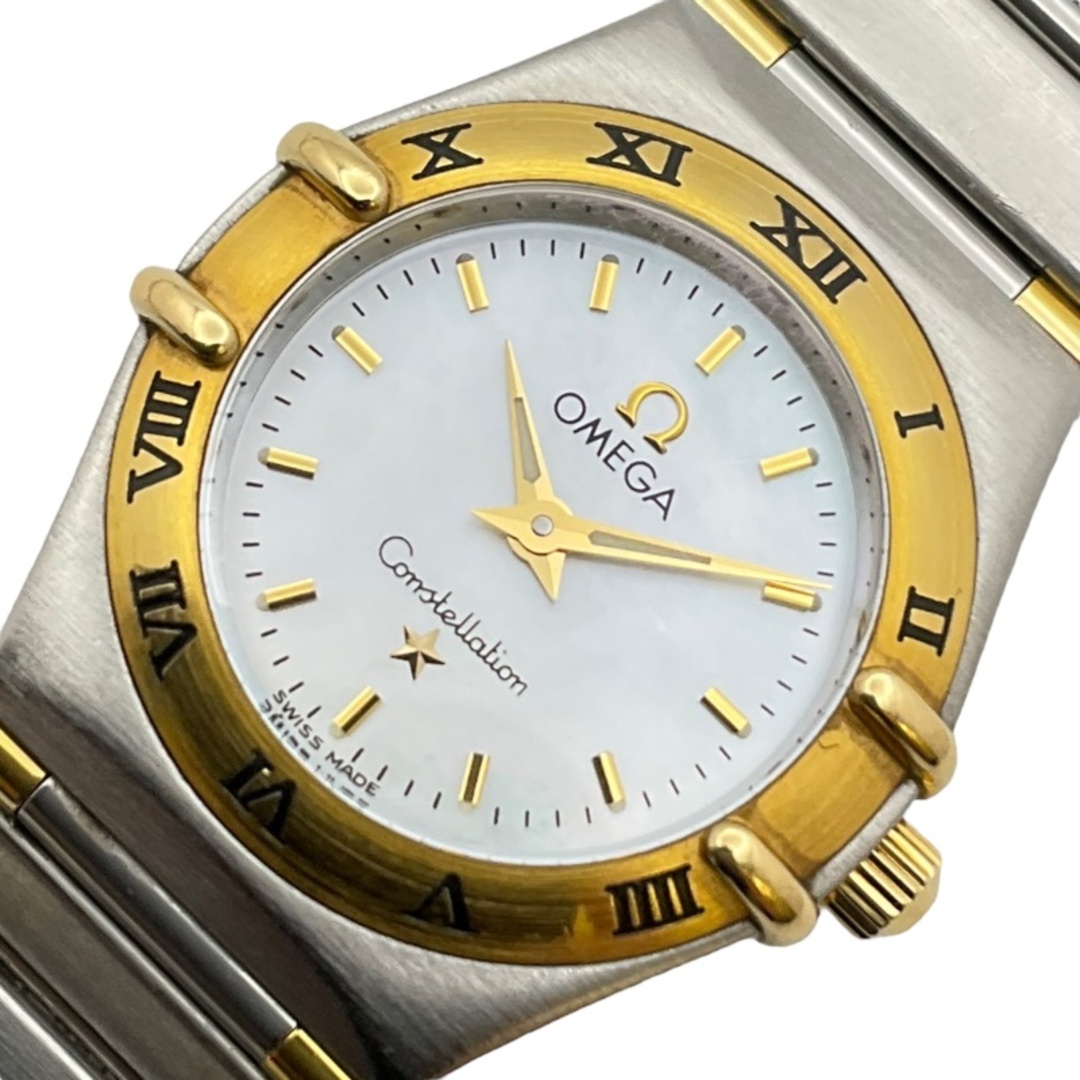 オメガ OMEGA コンステレーションミニ ホワイトシェル 1362.70 ホワイトシェル K18YG/SS レディース 腕時計