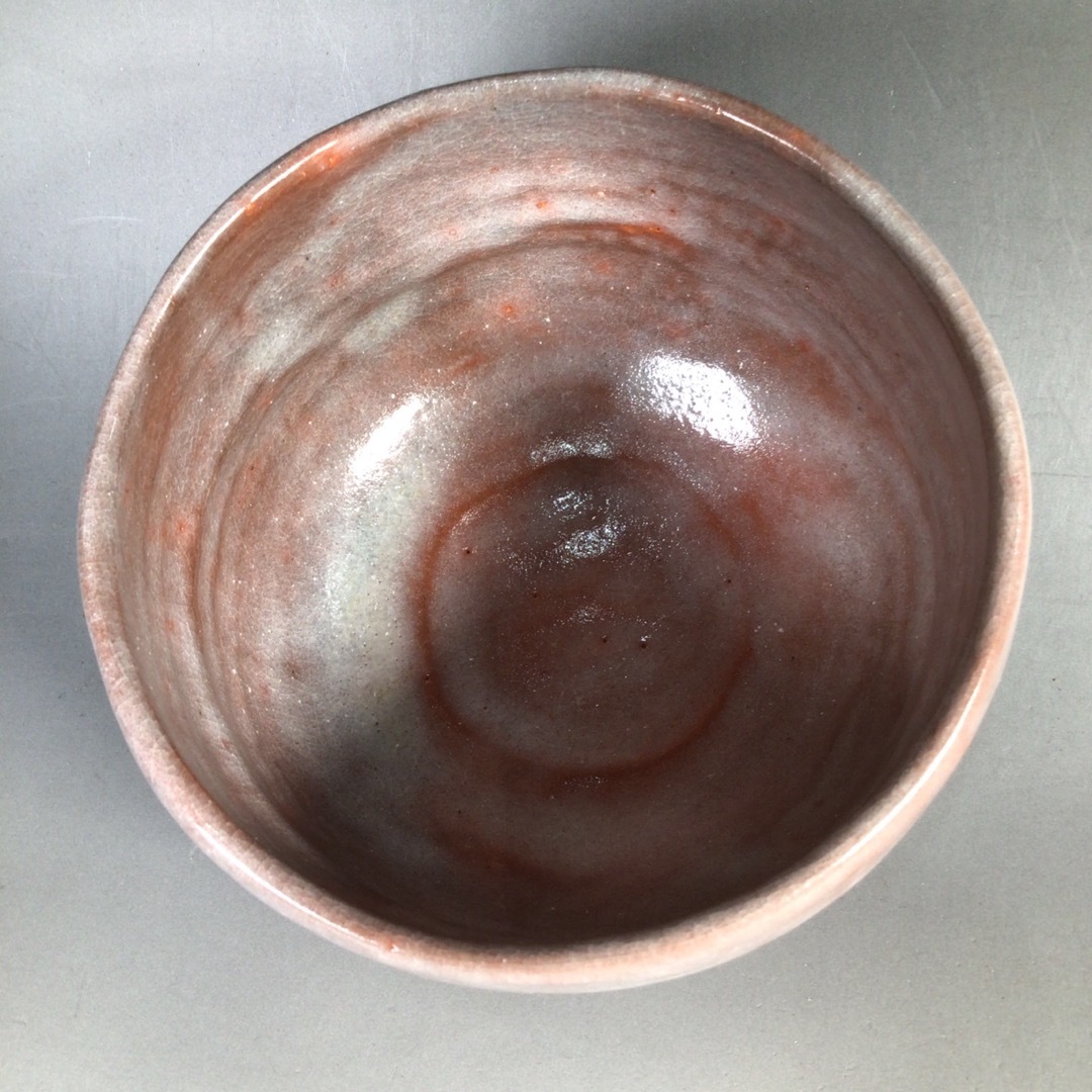 安加比古窯 加藤晃楽 赤楽茶碗 - 工芸品 安加比古窯 加藤晃楽 赤楽茶碗 - 工芸品