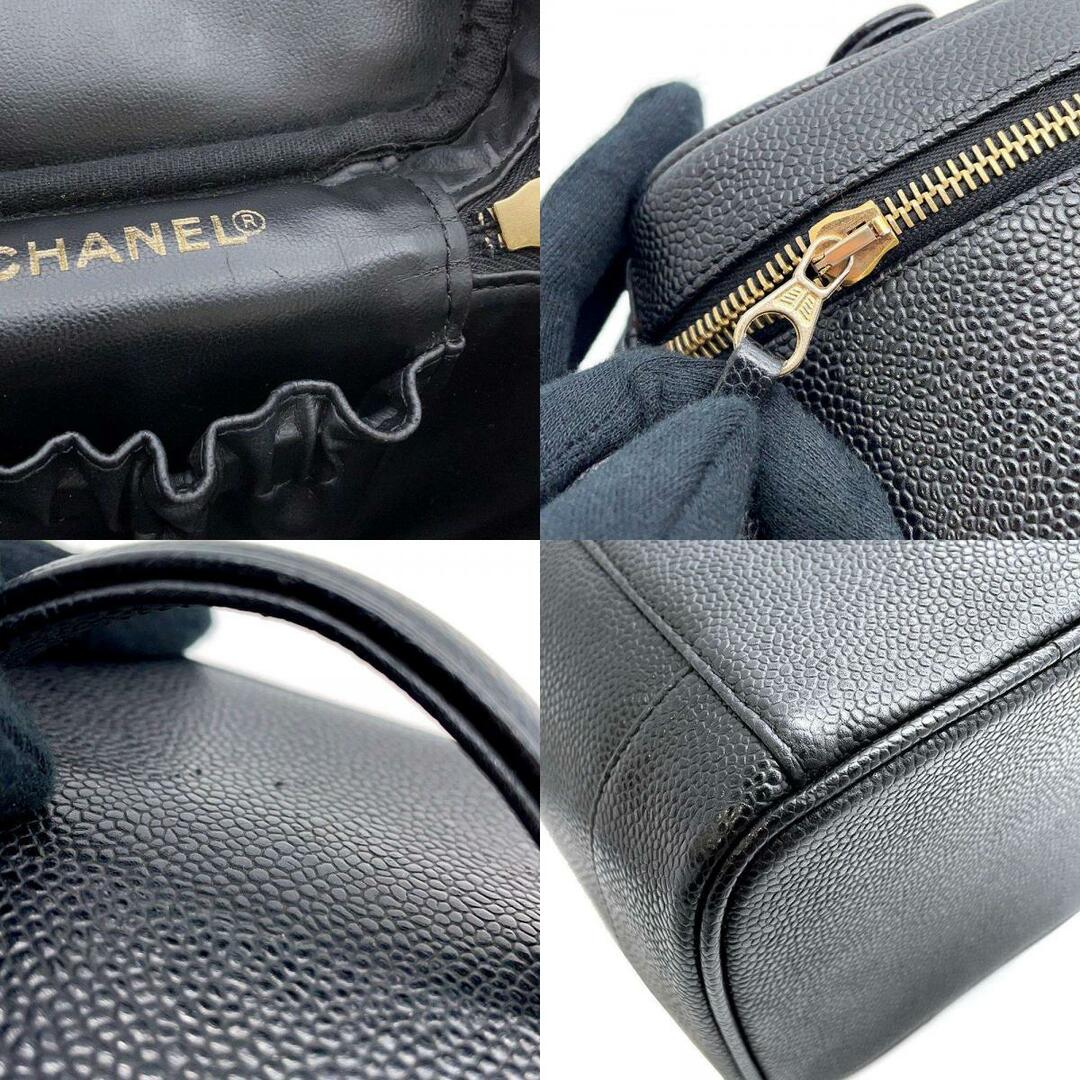 CHANEL - シャネル バニティバッグ ココマーク キャビアスキン 縦型