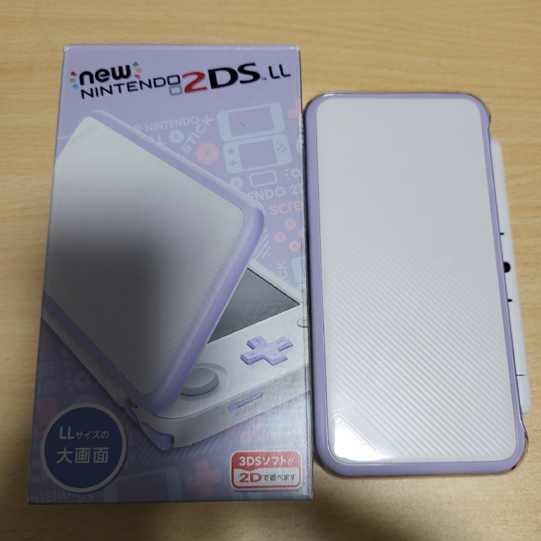 ニンテンドー2DS(ニンテンドー2DS)のNintendo NEW 2DS LL ホワイト/ラベンダー エンタメ/ホビーのゲームソフト/ゲーム機本体(携帯用ゲーム機本体)の商品写真