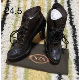 TOD'S - 超美品‼️Tod'sトッズレースアップ ブーティブーツ24.5希少‼️