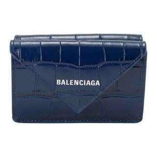 バレンシアガ(Balenciaga)の新品 バレンシアガ BALENCIAGA 3つ折り財布 パピエ ブルー(財布)