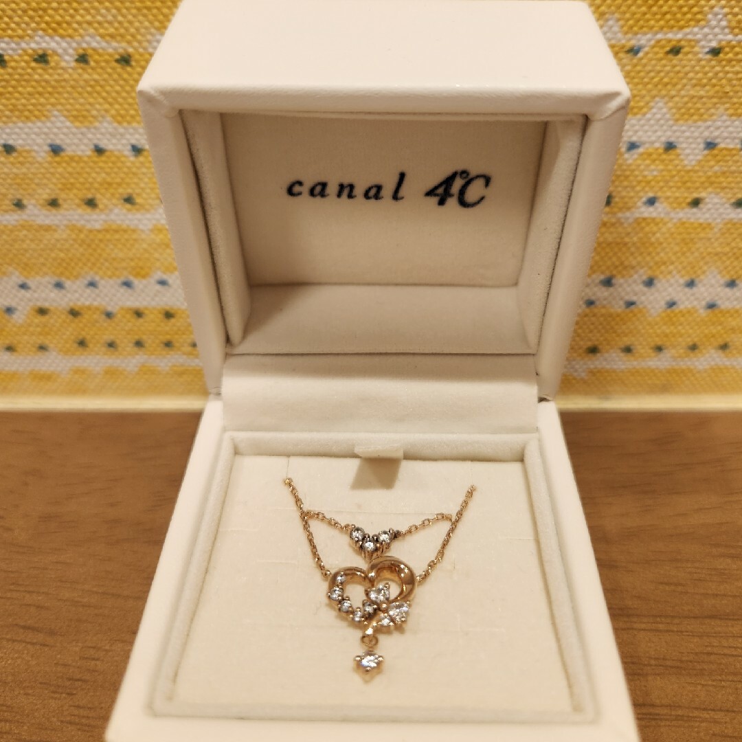 canal４℃(カナルヨンドシー)の値下げ☆新品未使用　4℃　ハート ネックレス レディースのアクセサリー(ネックレス)の商品写真