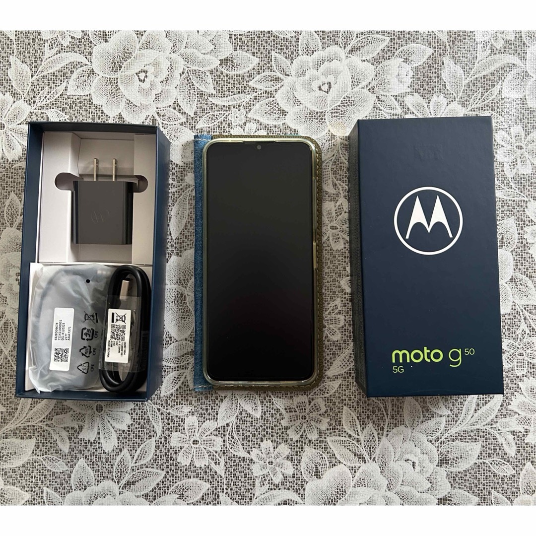 美品 moto g50 5G テンダーグリーン 128 GB