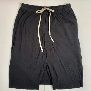 パンツ【新品】  Rick Owens DRKSHDW / リック・オウエンス・ダークシャドウ | PANTALONI DRAWSTRING CARGO PODS コットン サルエル カーゴ ショートパンツ | 46 | ブラック | メンズ